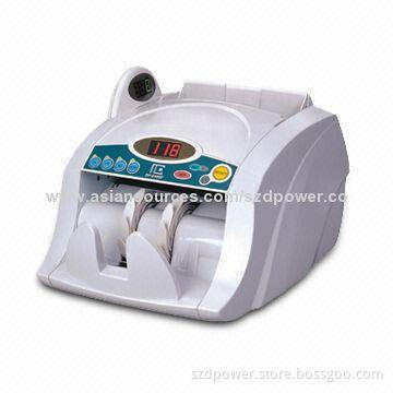 Money Counter with Counterfeit Detection, Automatic Counting, Batch Presetting and Adding